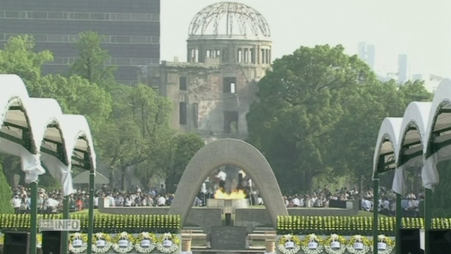 Le Japon commemore le 70e anniversaire du bombardement atomique d Hiroshima [RTS]