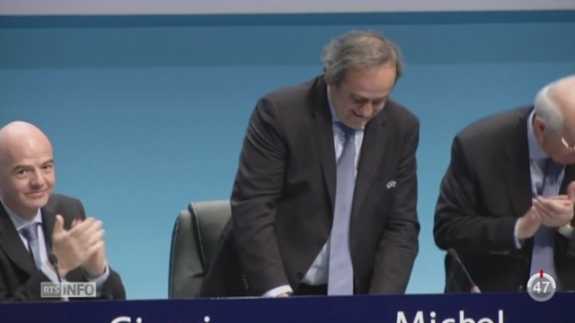 FIFA: Michel Platini se défend, après l'ouverture de l’enquête pénale à l'encontre de Sepp Blatter [RTS]
