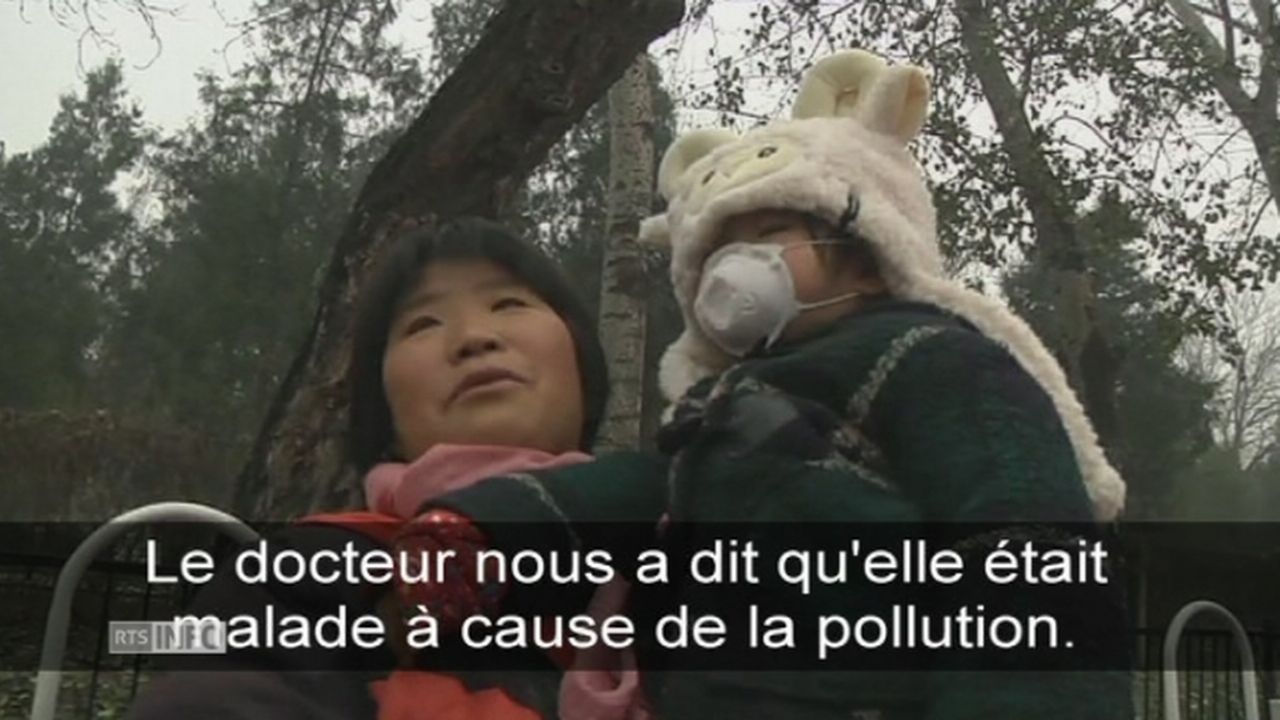 Des enfants chinois malades à cause la pollution [RTS]