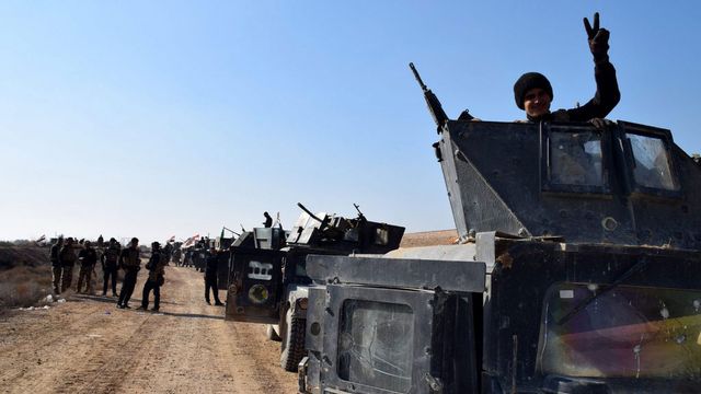Les forces irakiennes ont lancé leur offensive pour la reconquête de Ramadi mardi 22.12.2015. [STR/EPA/Keystone]