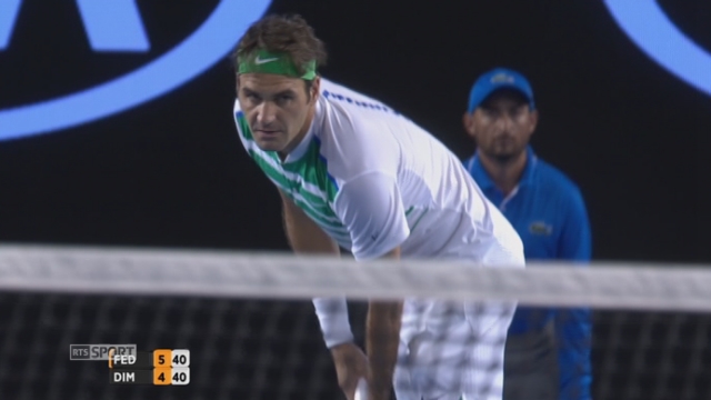 3e tour, Roger Federer (SUI) - Grigor Dimitrov (BUL) (6-4): Federer prend ce premier set [RTS]