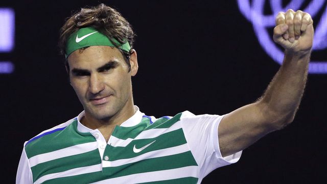 Roger Federer a franchi ce vendredi une barre symbolique en Grand Chelem. [Aaron Favila - AP/keystone]