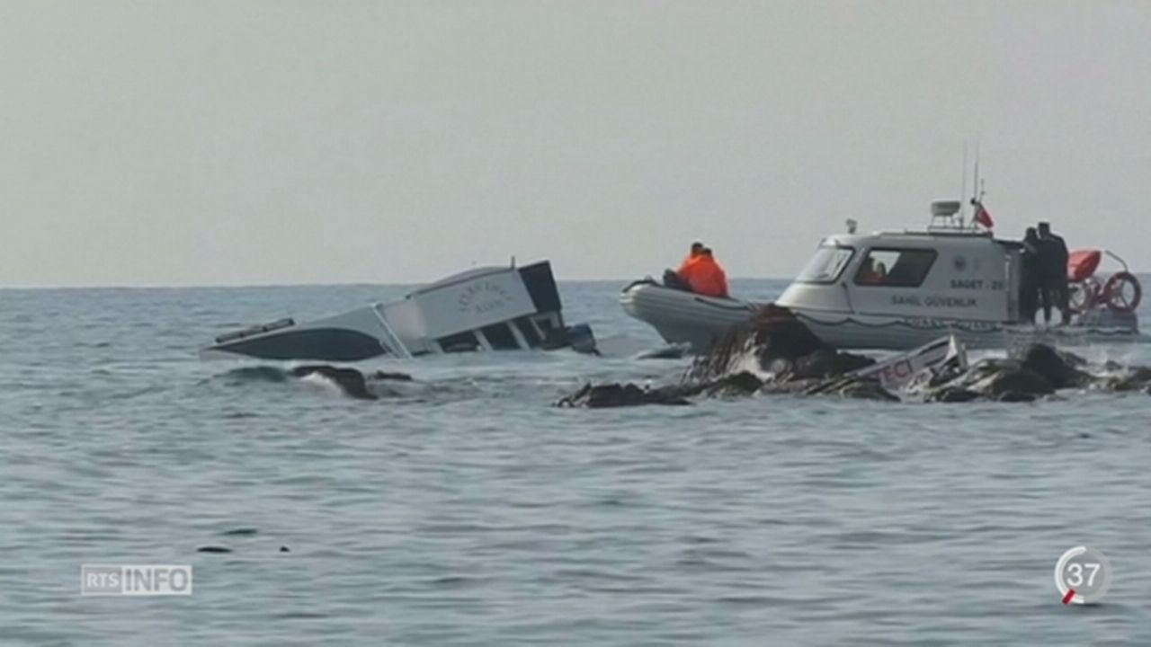 Environ 40 migrants ont trouvé la mort en mer Egée [RTS]