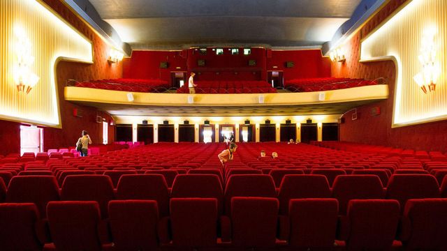 La salle de cinéma "Le Capitole" de Lausanne en 2010. [Jean-Christophe Bott - Keystone]