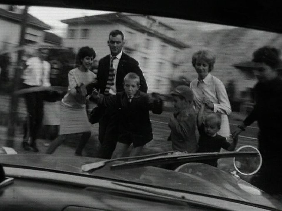 Démonstration de freinage lors du Rallye du vin, 1963. [RTS]