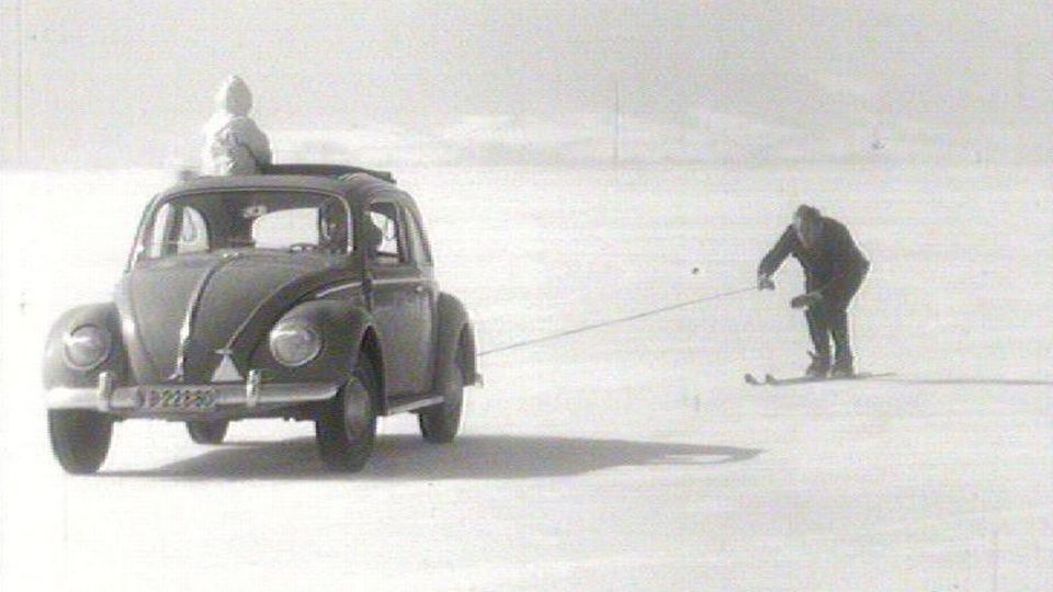 Sur le lac de Joux, 1963. [RTS]