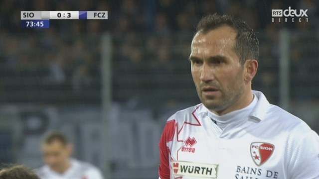 FC Sion – FC Zurich (0-3): les Sédunois ont l'occasion de sauver l'honneur mais Gekas manque un penalty [RTS]