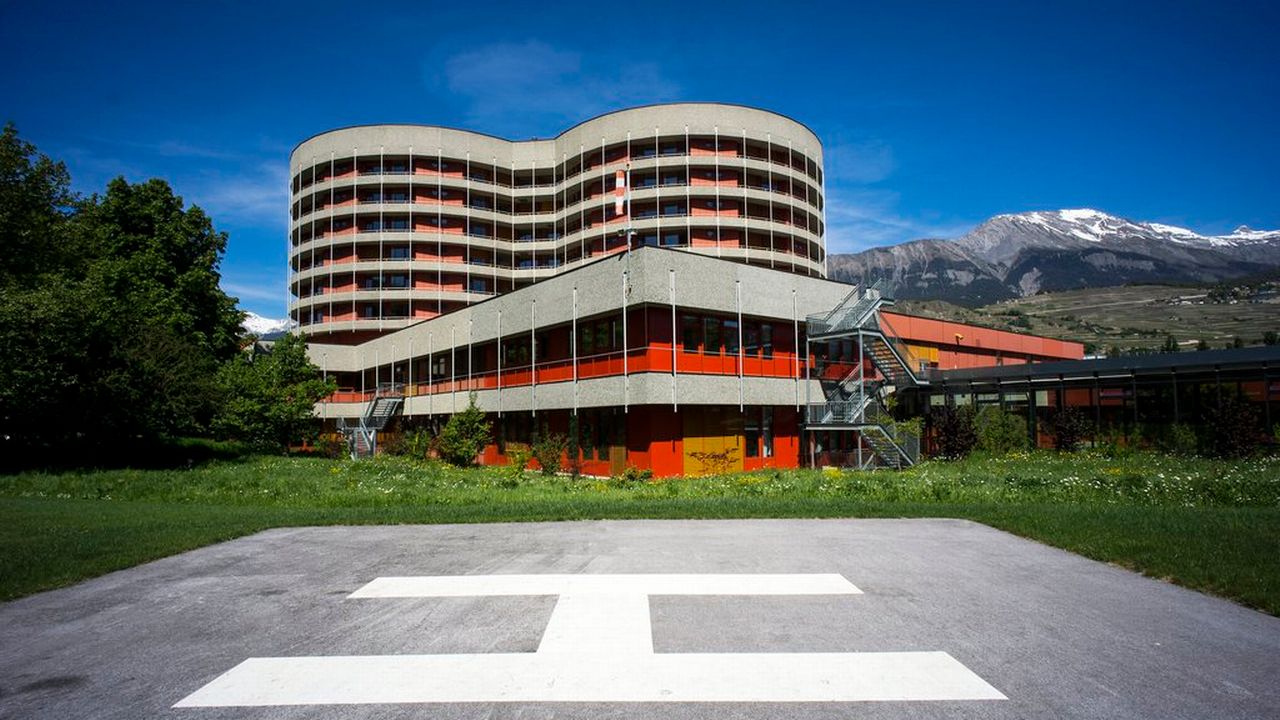 Le site sédunois de l'Hôpital du Valais. [Olivier Maire - Keystone]