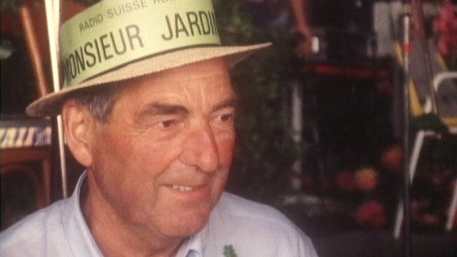 Paul Baudat, premier "Monsieur Jardinier" de la RSR. [RTS]