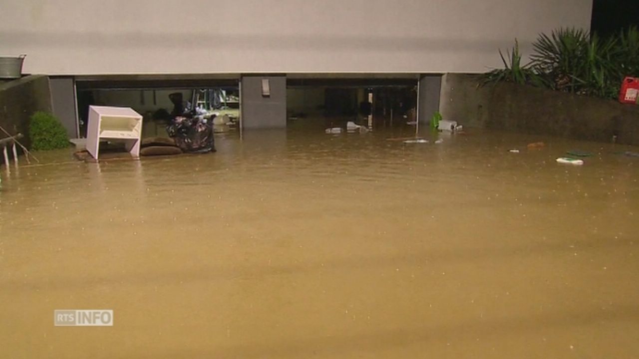 Villages lucernois inondés après une rupture de barrage [RTS]