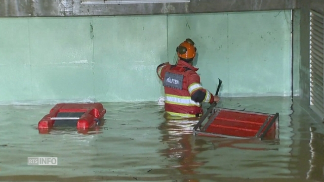 Inondations en Argovie et dans le canton de Bâle [RTS]