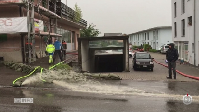 Des inondations sévissent en Suisse [RTS]