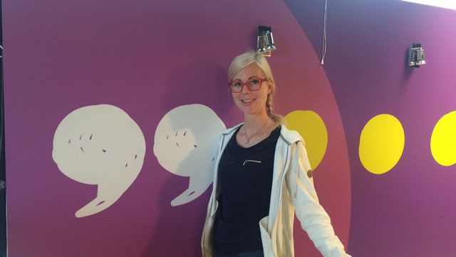 La journaliste finlandaise Jessikka Aro, de la radio publique finlandaise Yle Radio. [Severine Ambrus - RTS]