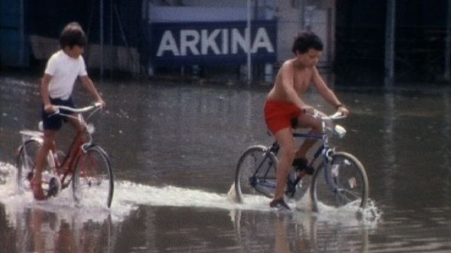 Inondations à Morges en juillet 1976. [RTS]