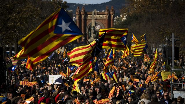 Manifestation en faveur de l'indépendance de la Catalogne [Emilio Morenatti - Keystone]