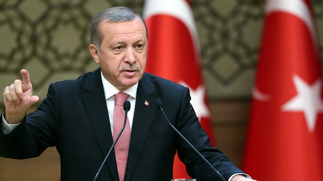 Le président Erdogan proche notamment aux Européens leur manque de soutien après le putsch manqué. [Kayhan Ozer - Presidential Press Service/AP/Keystone]