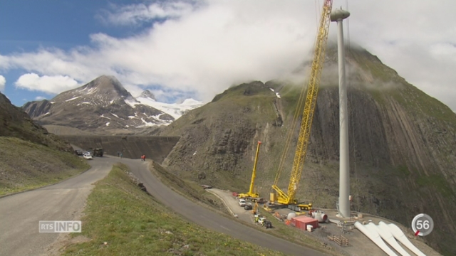 Le parc éolien le plus haut d’Europe est en train de naître en Suisse [RTS]