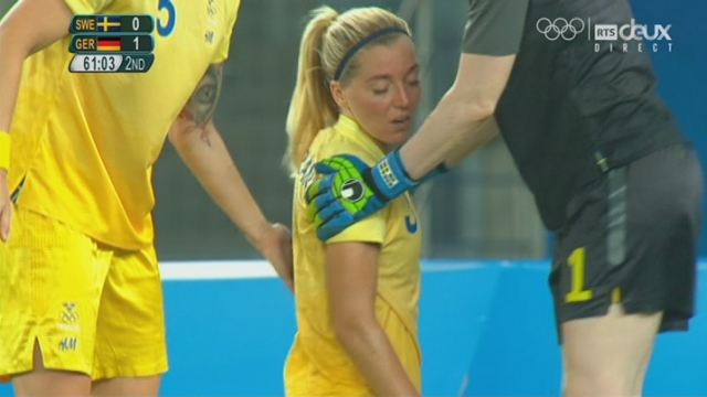 Football dames, finale. SWE - GER (0-2). 62e minute:  un autogoal scelle le sort des Suédoises [RTS]