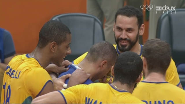 Volleyball, 1-2 finale messieurs: BRA-RUS (25-21; 25-20; 25-17): les Brésiliens sont en finale de leur tournoi! [RTS]