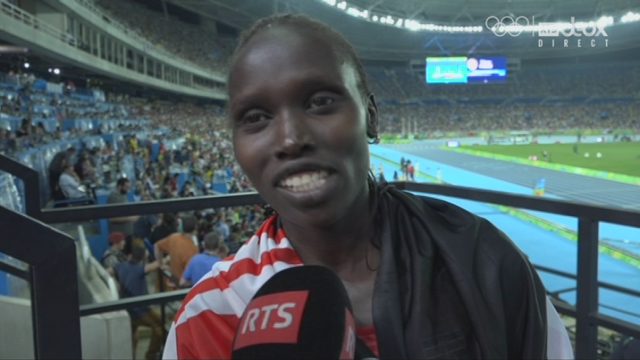 Finale dames, 5000 mètres: Intreview de Vivion Cheruyjst [RTS]