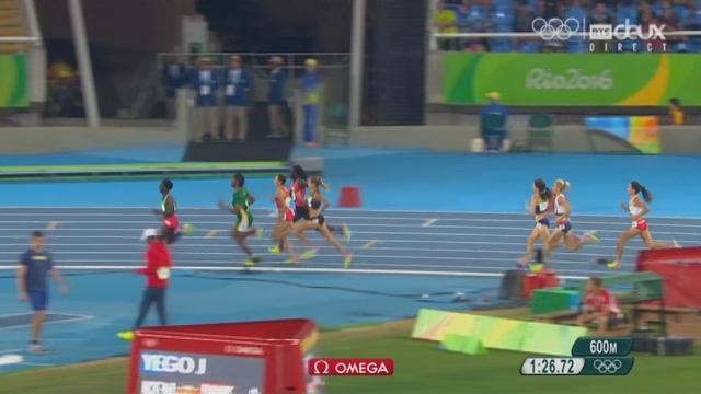 Athlétisme femmes: finale 800m: Caster Semenya (RSA) s'impose devant Francine Niyonsaba (BDI) et Margaret Wambui (KEN) [RTS]