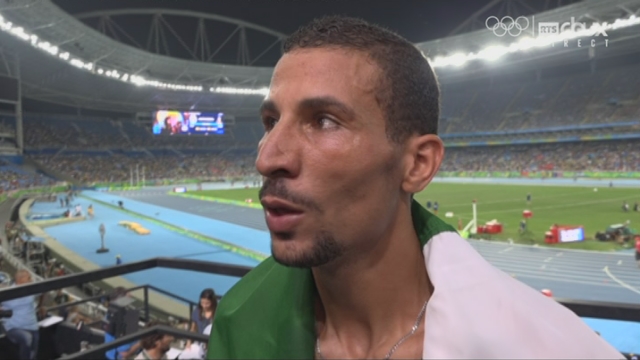 Athlétisme hommes: l'Algérien Taoufik Makhloufi à l'interview [RTS]