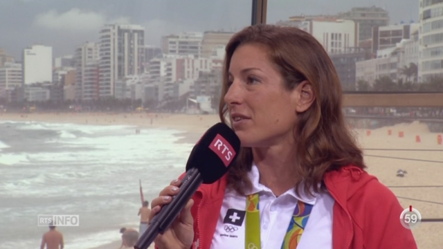 Rio 2016-Triathlon: Nicola Spirig célèbre sa deuxième médaille olympique [RTS]