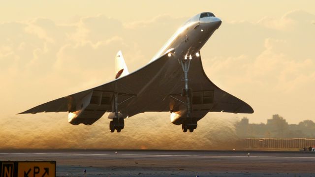 Dernier vol du Concorde de British Airways quittant New-York pour Londres le 23 octobre 2003. [Reuters]