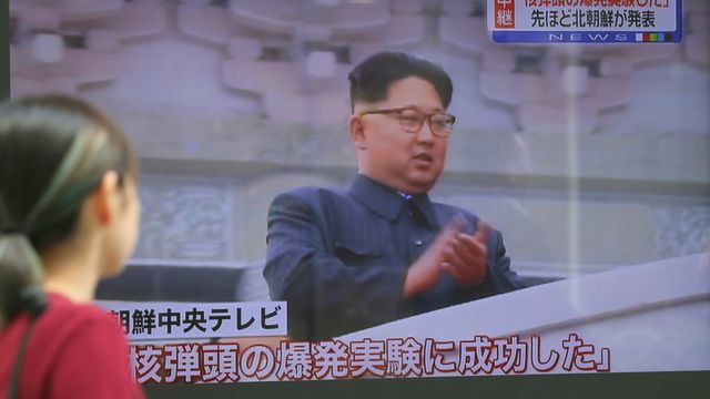 La Corée du Sud a dénoncé un acte "d'autodestruction" du dirigeant Kim Jong-un. [Koji Sasahara - AP]