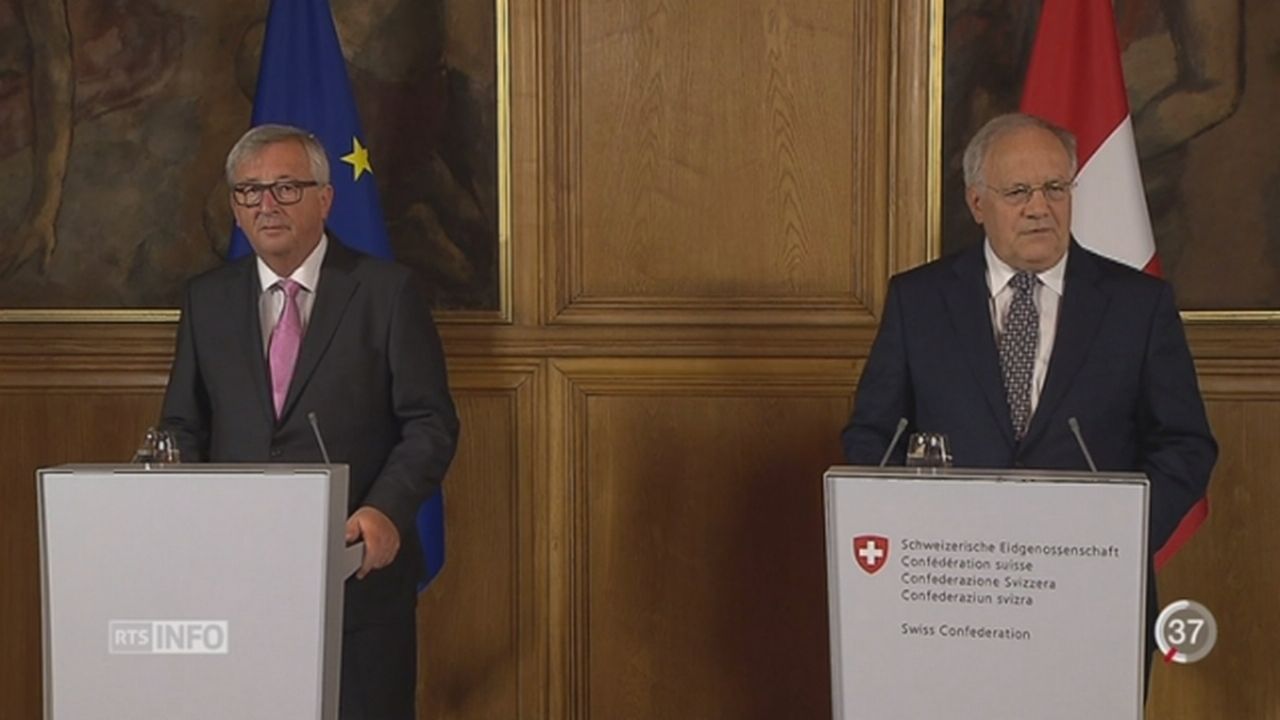 La rencontre entre Schneider-Ammann et Juncker n'a pas résolu le blocage [RTS]