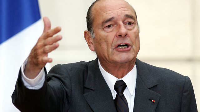 Jacques Chirac quand il était encore à l'Elysée en 2005. [Patrick Kovarik - afp]