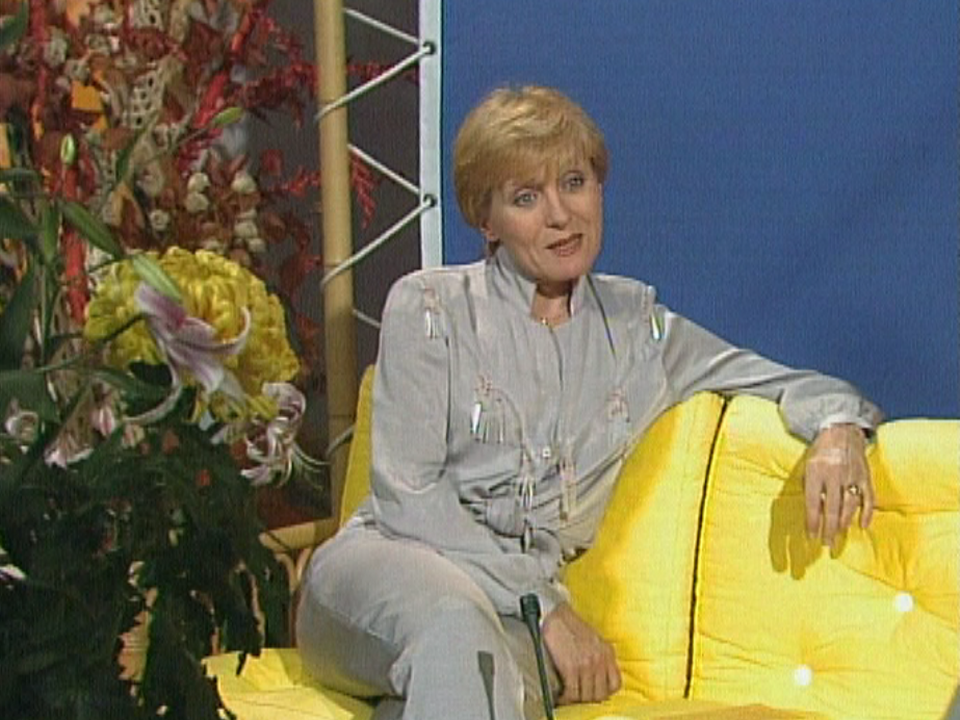 Nicole Croisille à l'interview en 1982. [RTS]