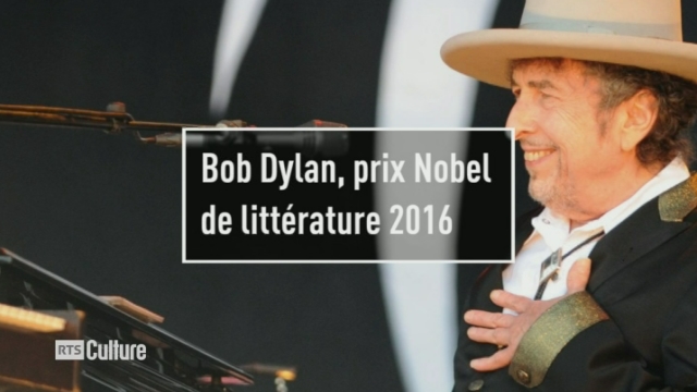 Michel Masserey et Thierry Sartoretti réagissent à l'attribution du prix Nobel de littérature à Bob Dylan [RTS]