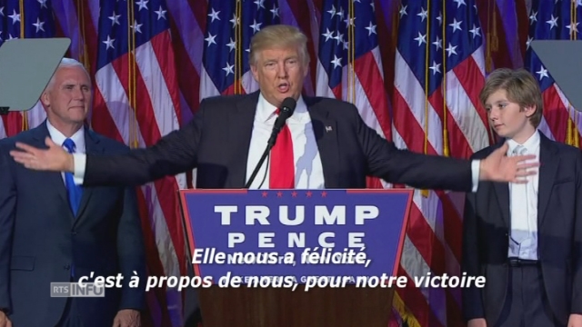 Le premier discours de Donald Trump, version sous-titrée [RTS]