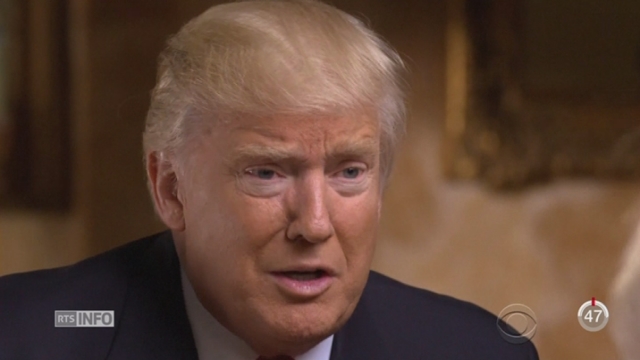 Donald Trump a accordé sa première interview à la chaîne américaine CBS [RTS]