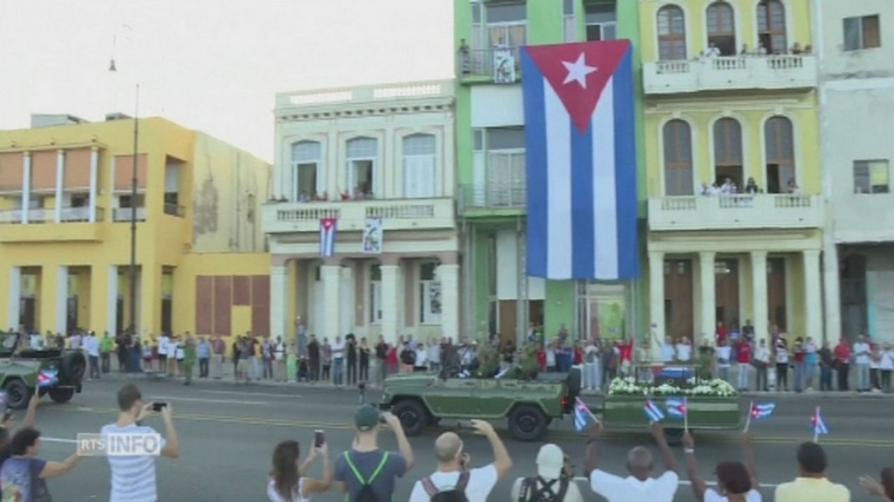 Les cendres de Fidel Castro quittent La Havane [RTS]