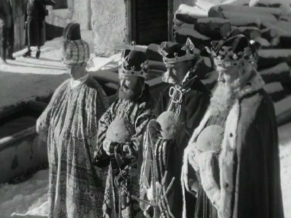 Fête des rois à Chandolin en 1960. [RTS]