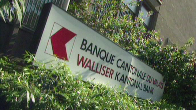 La Banque cantonale du Valais en 1997. [RTS]