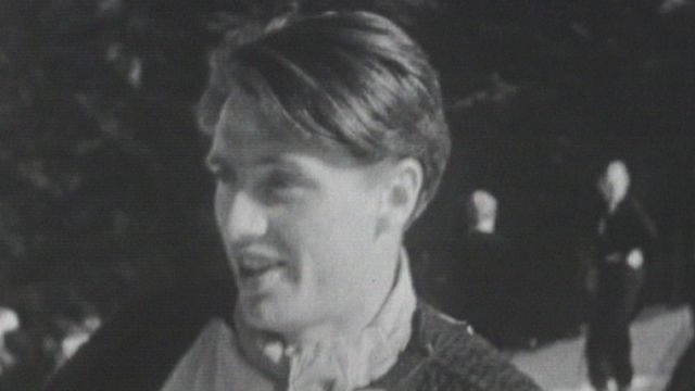 Emille Allais lors des championnats du monde de Chamonix en 1937. [RTS]