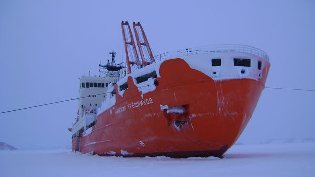 Le navire scientifique Akademik Treshnikov en conditions polaires.
AARI
ACE [AARI - ACE]