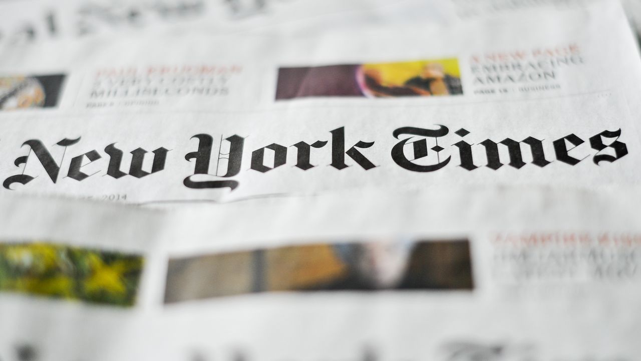 Le New York Times a gagné quelque 276'000 nouveaux abonnés en ligne sur le seul dernier trimestre de 2016. [AFP]