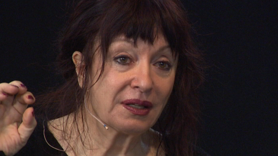 Yvette Théraulaz, bouleversante dans le spectacle "Les années", 2011. [RTS]