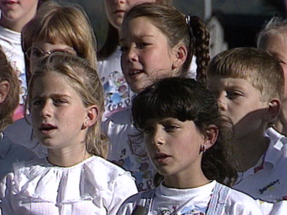 Chanteurs de la Maîtrise d'Attalens, 1989. [RTS]