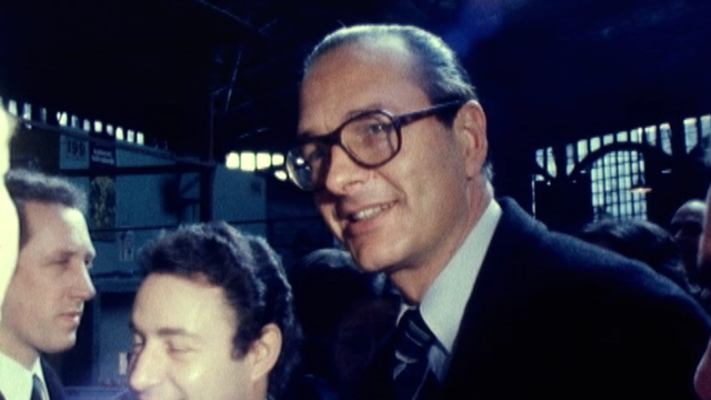 Jacques Chirac, candidat en 1977 à la mairie de Paris. [RTS]