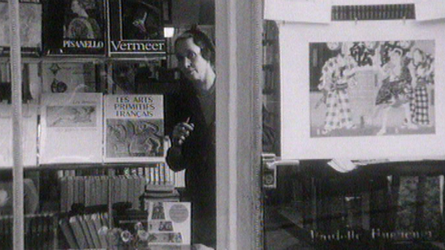Isabelle Huguenin, libraire à Genève, 1967. [RTS]