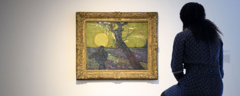 "Le semeur au soleil couchant" de Vincent Van Gogh est à voir à l'Hermitage jusqu'au 29 octobre 2017. [Laurent Gillieron - Keystone]