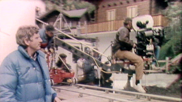 Francis Reusser sur le tournage de "Derborence", 1985. [RTS]