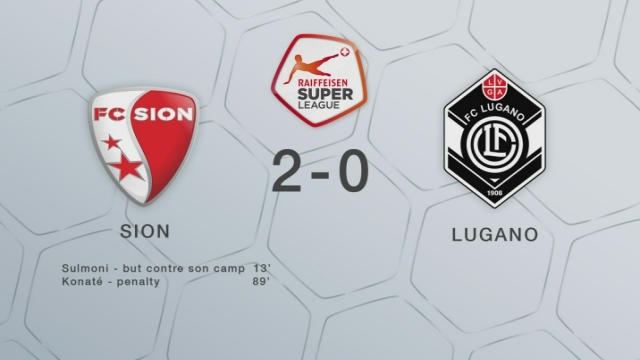 32e journée, Sion - Lugano (2-0): les buts de la rencontre [RTS]
