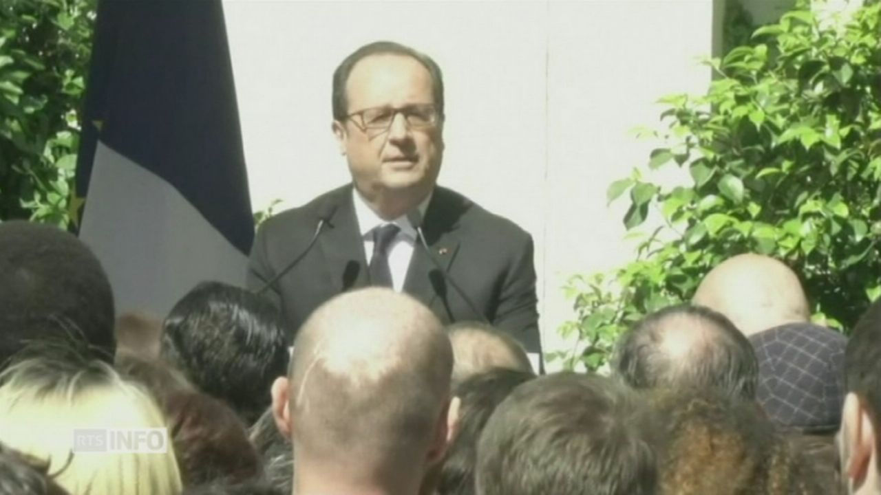 François Hollande s'exprime au siège du Parti socialiste [RTS]