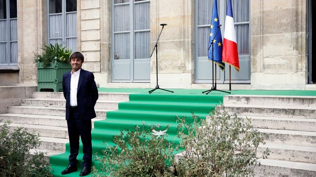 La nomination de Nicolas Hulot a retenu toute l'attention de la presse française. [Etienne Laurent - EPA - Keystone]
